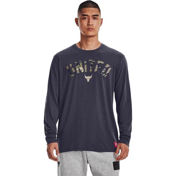 Under Armour Project Rock Veterans Day LS Shirt Men’s Small 1373585-558 - Picture 1 of 3